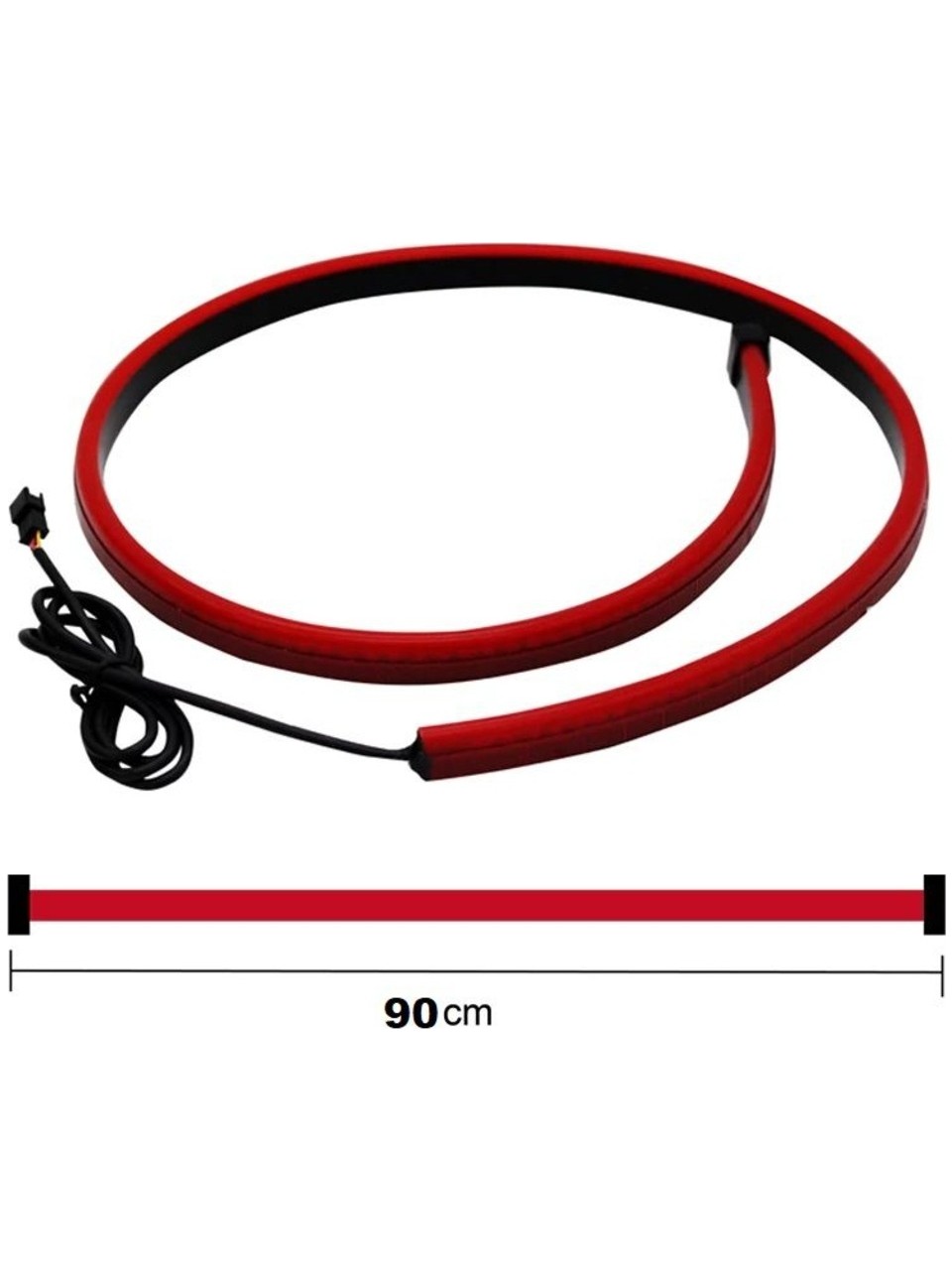 Audi A8 3.stop Bagaj Üstü Arka Cam Led 90cm Hareketli 6 Kablolu 4 Mod