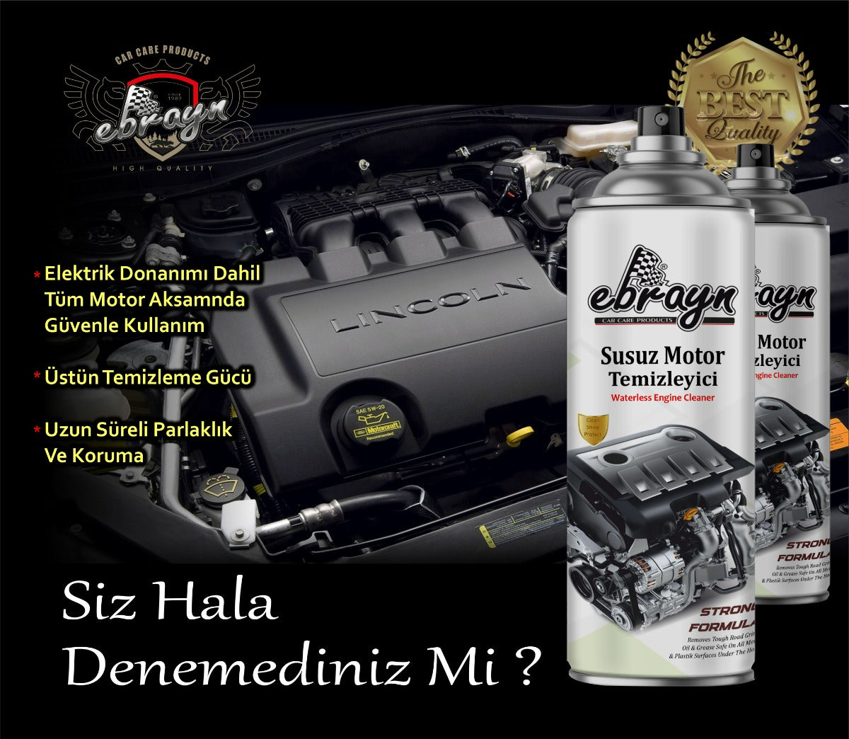 Ebrayn Susuz Motor Temizleme Spreyi 500 ml