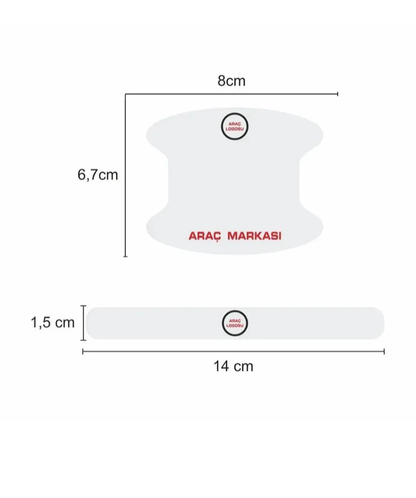 OTO Kapı İçi Çizik Önleme 8'li Set