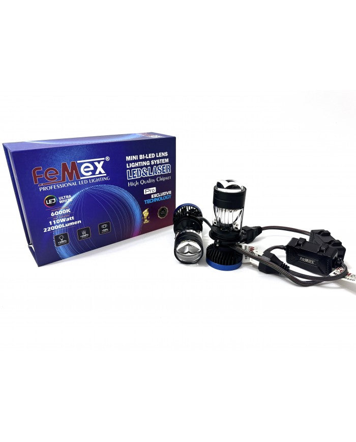 FEMEX Ford Connect 2002-2013 KISA UZUN FAR Pro H4 Laser Mini Bi-Led