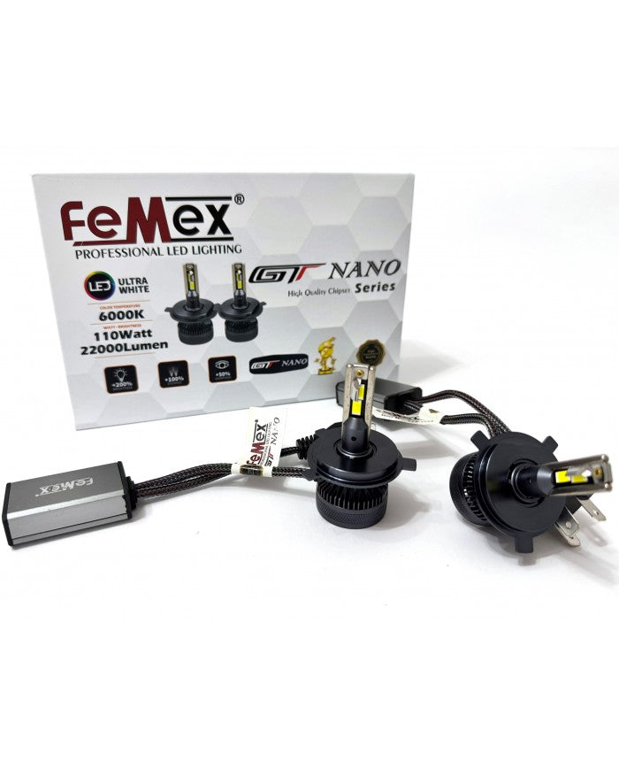 FEMEX Toyota Yaris 2 2005-2012 KISA UZUN FAR LED GT NANO PRO H4
