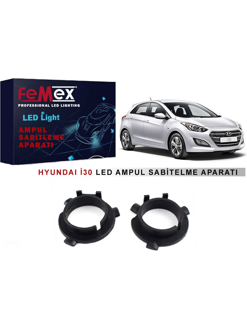 FEMEX Hyundai Tucson 3 Makyajlı Kısa Far LED Ampul Sabitleme Aparatı
