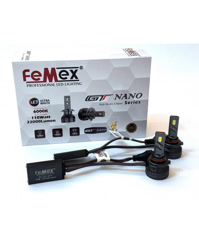 FEMEX Hyundai Tucson 4 2020- SONRASI KISA UZUN FAR LED AMPUL GT NANO PRO HB3 9005