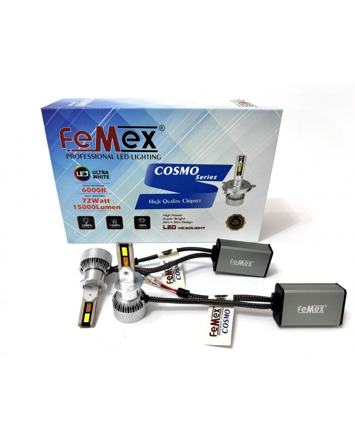 FEMEX Fiat 500 2010-2015 UZUN FAR LED AMPUL COSMO MİNİ H1