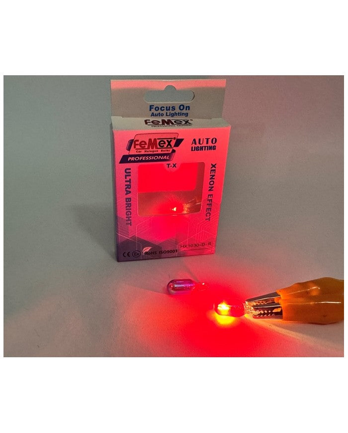 FEMEX Diadem T10 W5W Kırmızı Stop&Park Aydınlatma