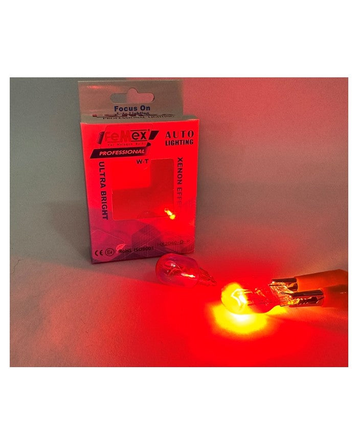 FEMEX Diadem Kırmızı Tek Duy/Çit Duy T20 W21W 7440/7443  Stop Aydınlatma FEMEX