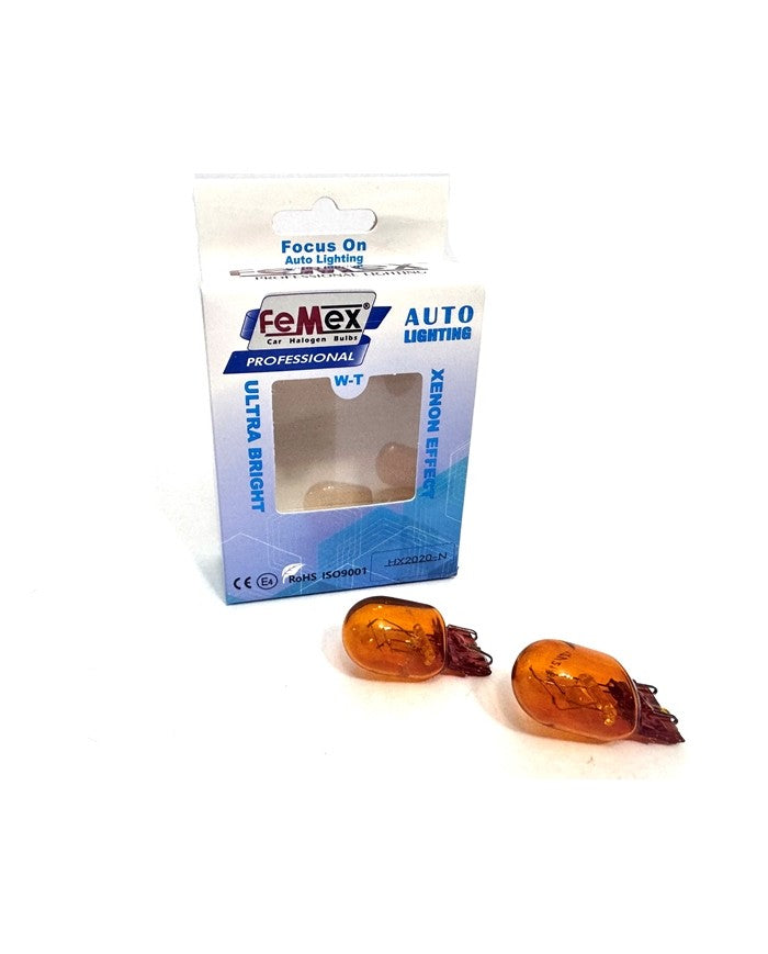 FEMEX Naturel Turuncu Tek Duy/Çit Duy T20 W21W 7440/7443 Sinyal&Gündüz Aydınlatma FEMEX