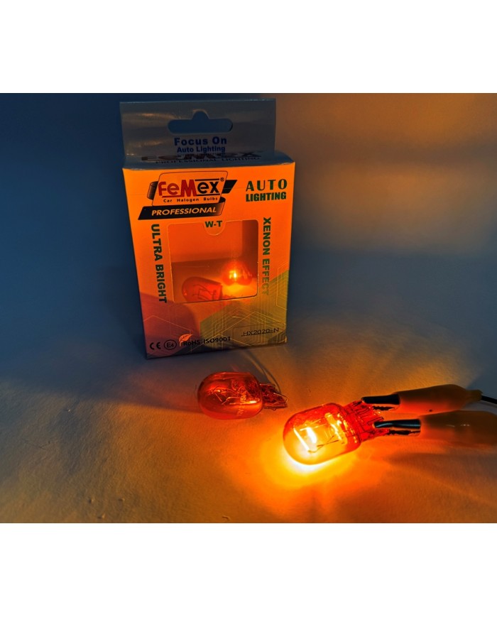 FEMEX Naturel Turuncu Tek Duy/Çit Duy T20 W21W 7440/7443 Sinyal&Gündüz Aydınlatma FEMEX