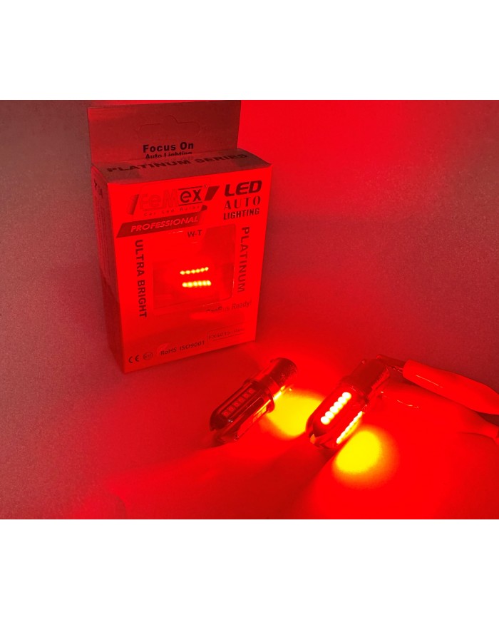 FEMEX Platinum Çift Duy Kırmızı P21W 1157 15W  Led Ampul