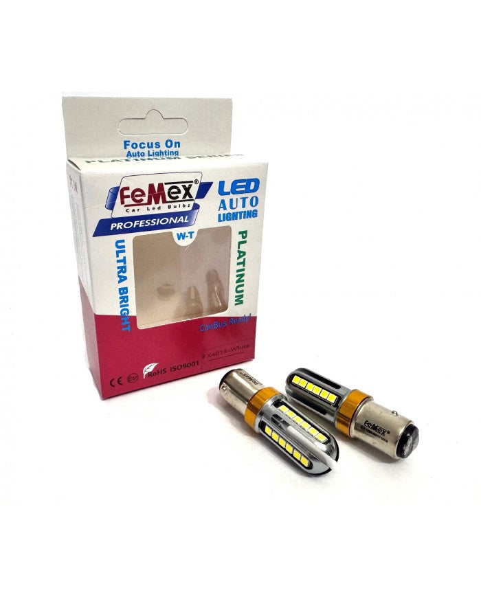 FEMEX Platinum Çift Duy Beyaz P21W 1157 15W  Led Ampul FEMEX