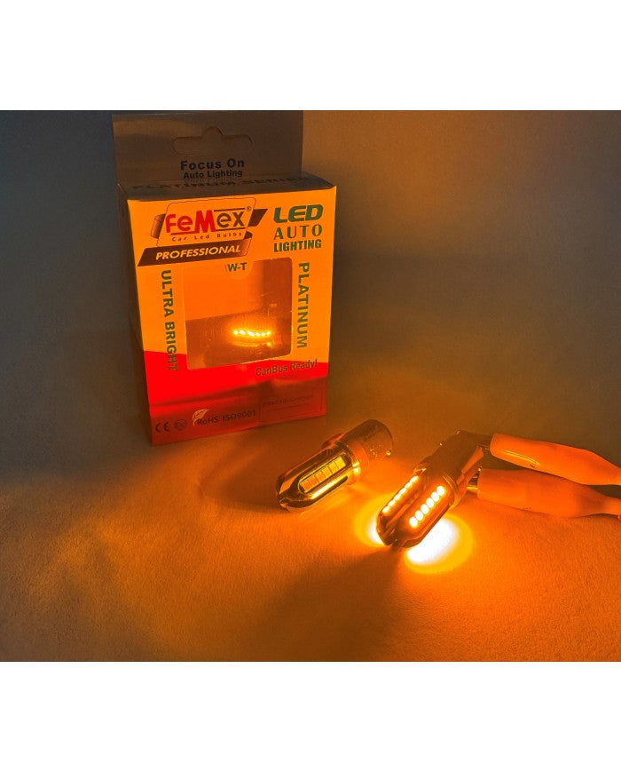 FEMEX Platinum Tek Duy P21W 1156 15W  Turuncu Led Ampul