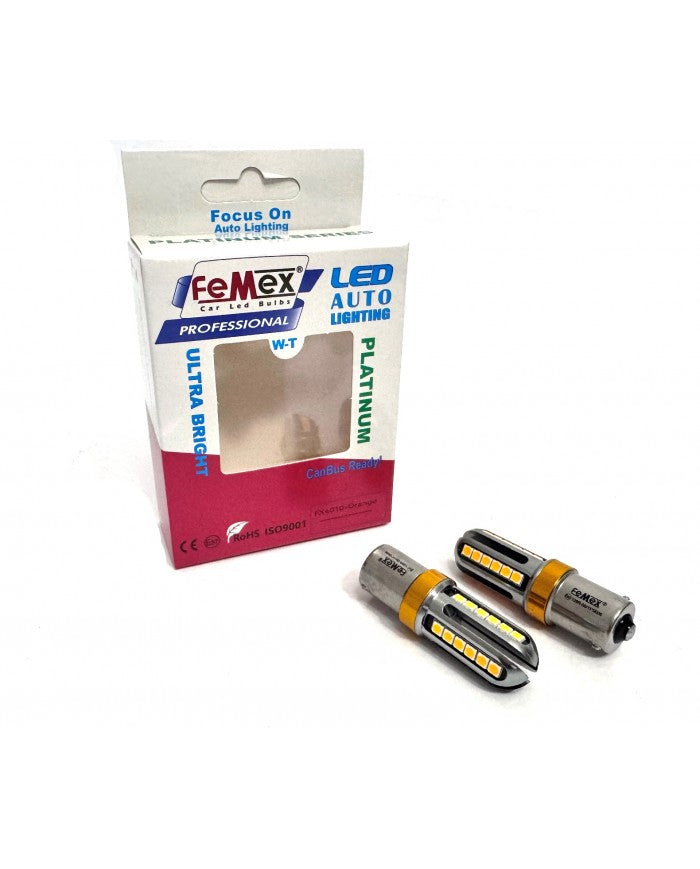 FEMEX Platinum Tek Duy P21W 1156 15W  Turuncu Led Ampul