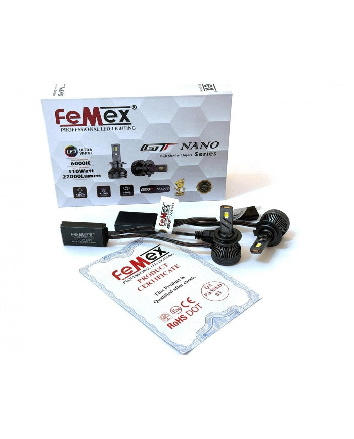 FEMX Peugeot Expert 3 Makyajlı 2024- SONRASI KISA FAR LED AMPUL H7 GT NANO PRO