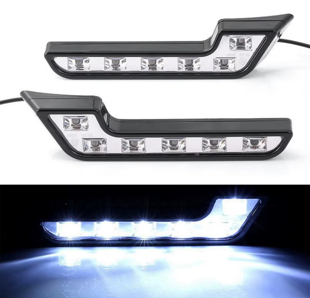 6 LED’li Gündüz farı L model LED’li 2 adet BEYAZ