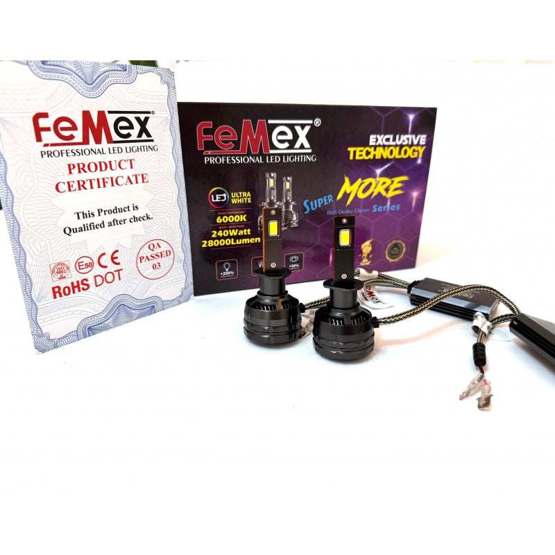 Femex Super More Csp SUPERIOR ETI Chipset Radyatör Soğutmalı Led Xenon Led Headlight