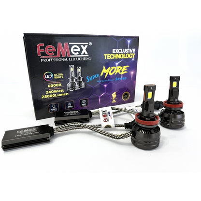 Femex Super More Csp SUPERIOR ETI Chipset Radyatör Soğutmalı Led Xenon Led Headlight