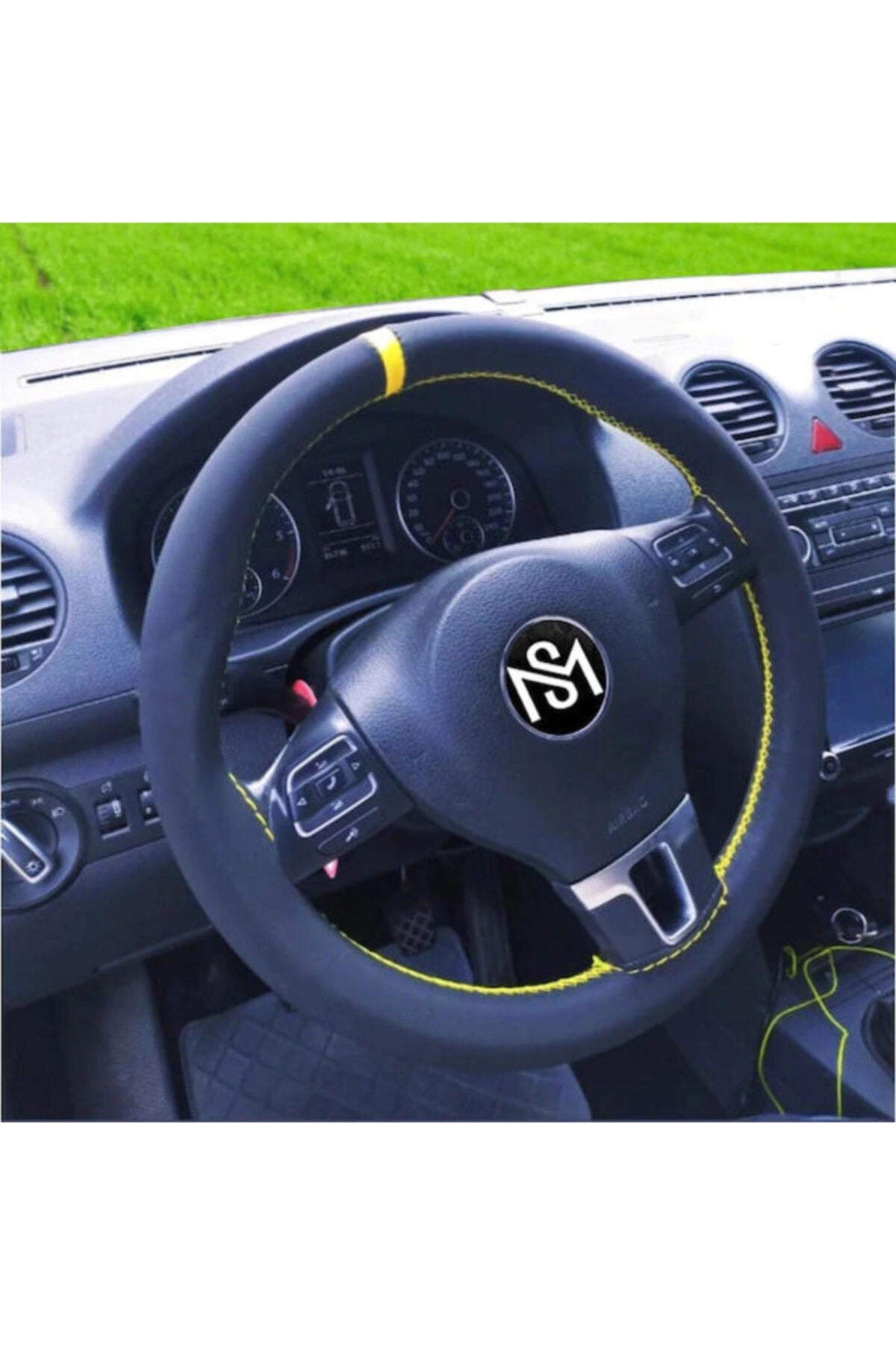 Sm Motors Alcantara Direksiyon Kılıfı Vip 1. Sınıf Sarı