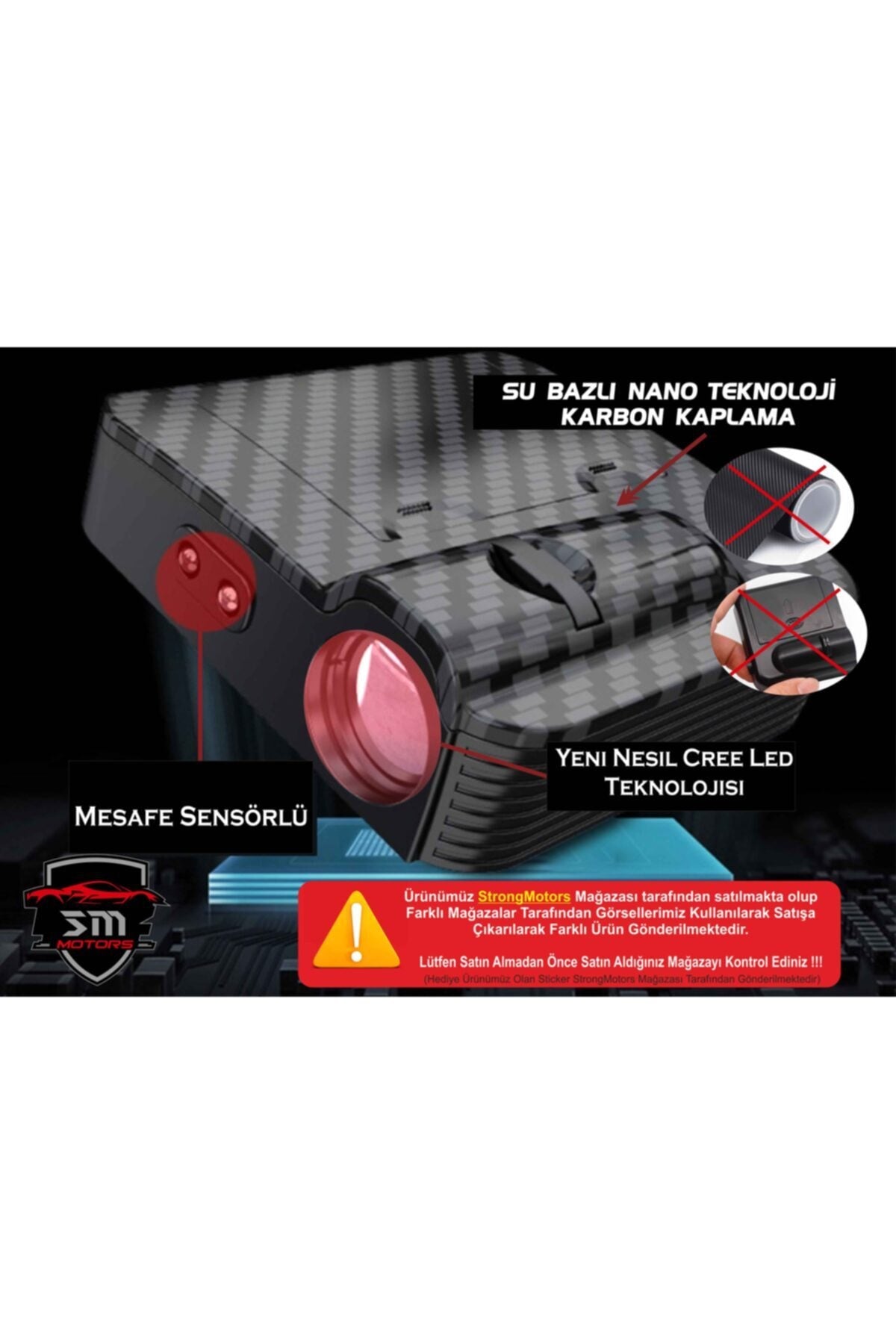 Alfa Romeo Araçlar Için Pilli Yapıştırmalı Kapı Altı Led Logo