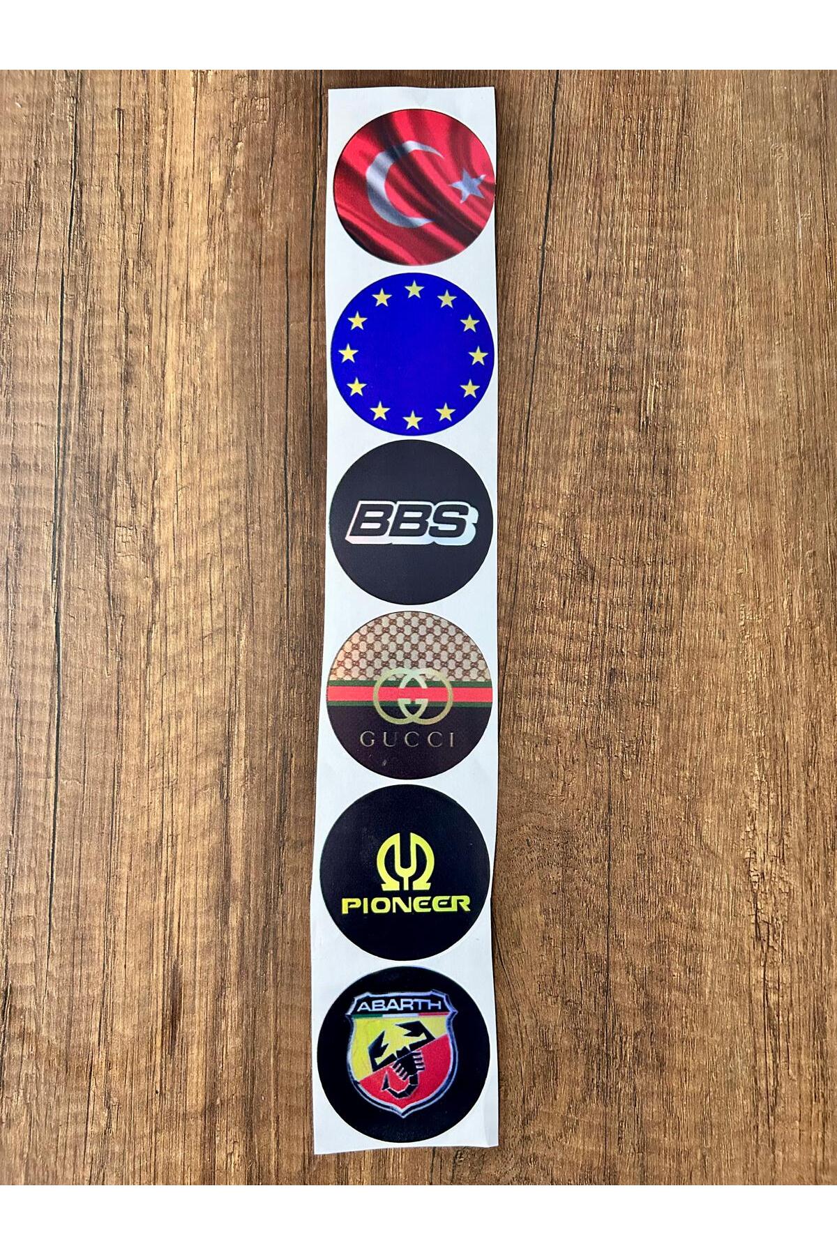 Araç Ön Cam Logosu Hologramlı Yan kapı, Yan Cam Stickerı logo model6