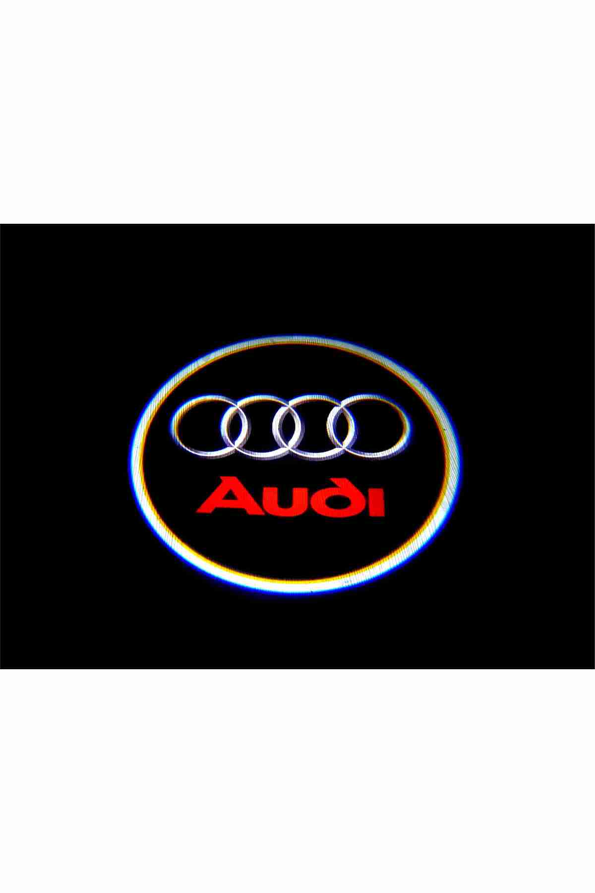 Audi Araçlar Için Pilli Yapıştırmalı Kapı Altı Led Logo