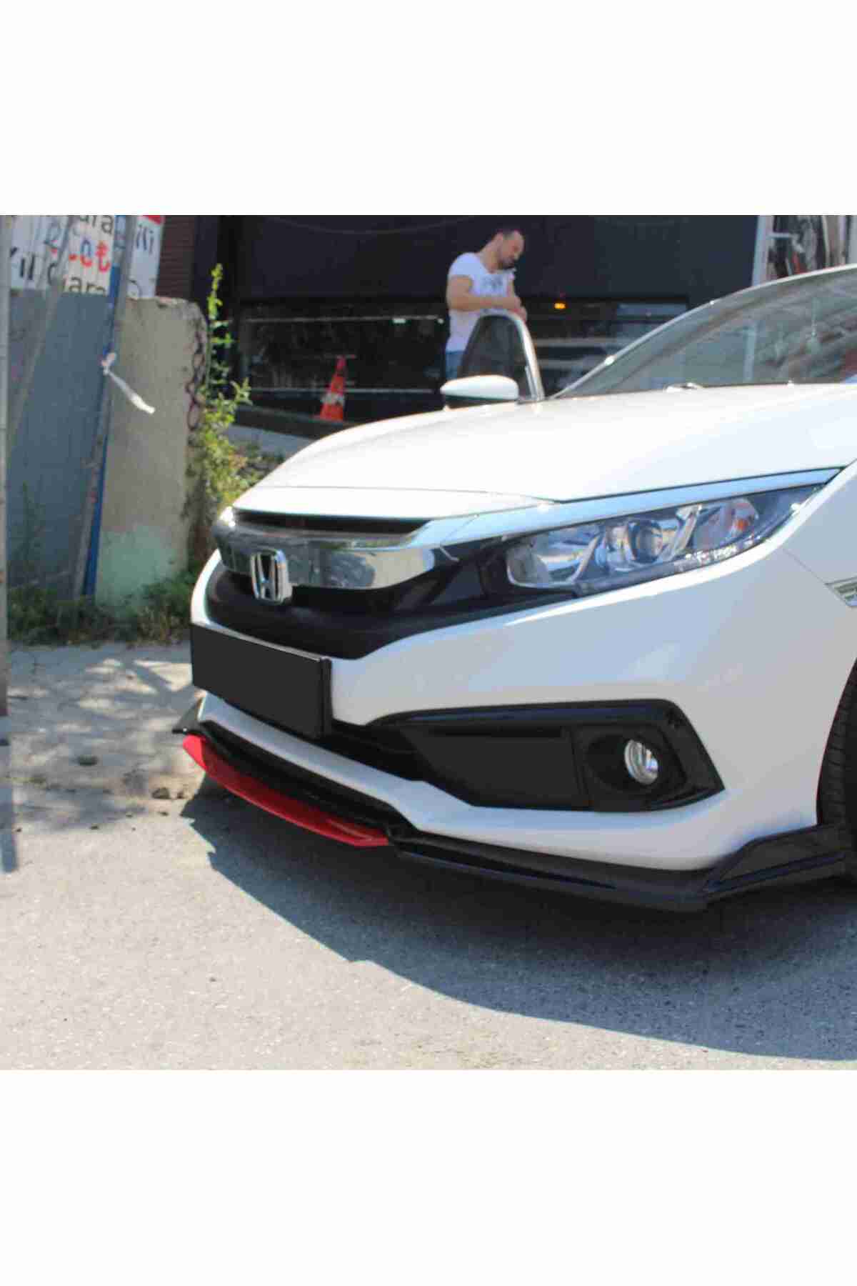 Civic Fc5 Lip 4 Parça Kırmızı