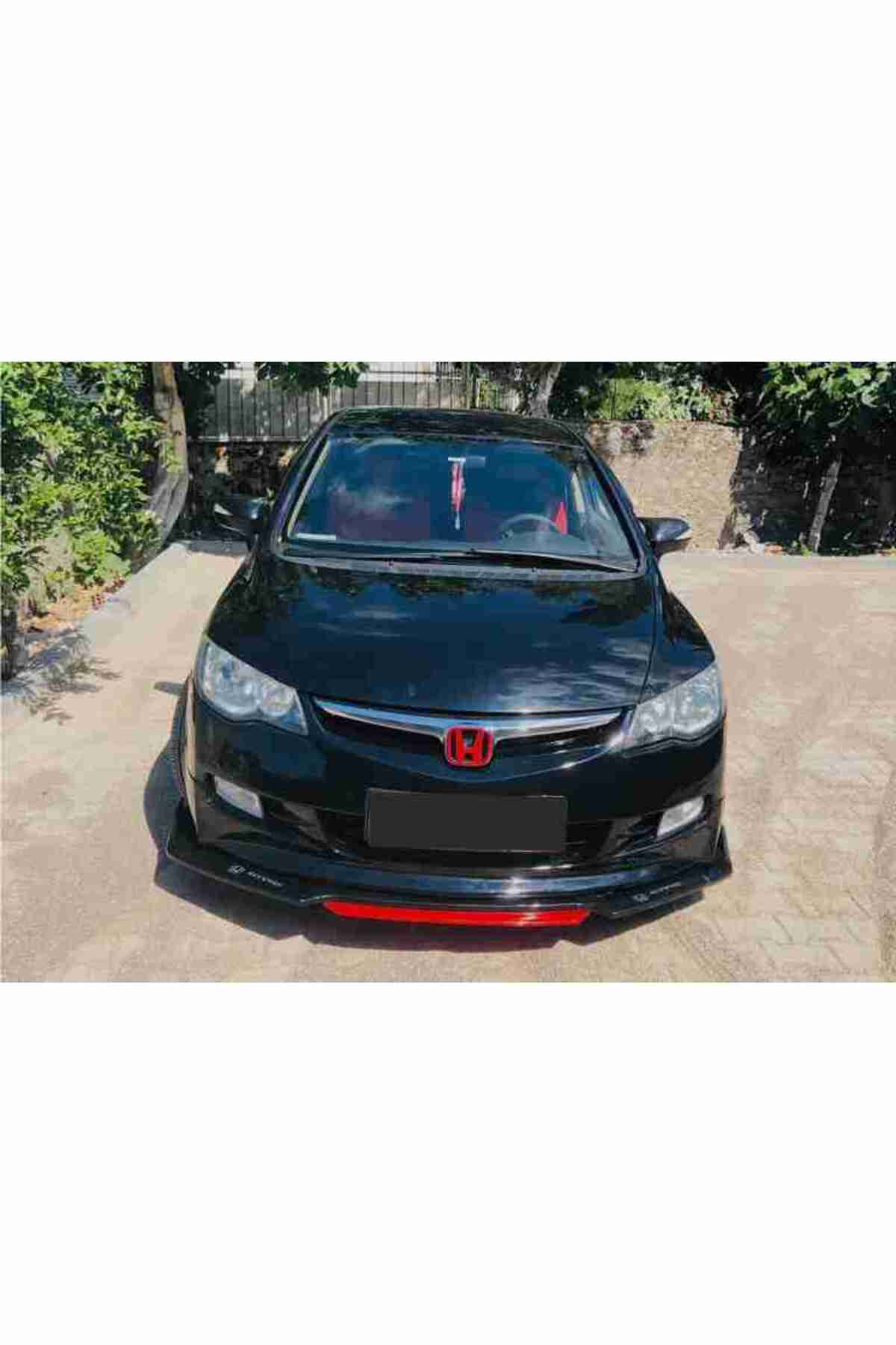 Civic Fd6 Lip 4 Parça Kırmızı / Tampon Eki