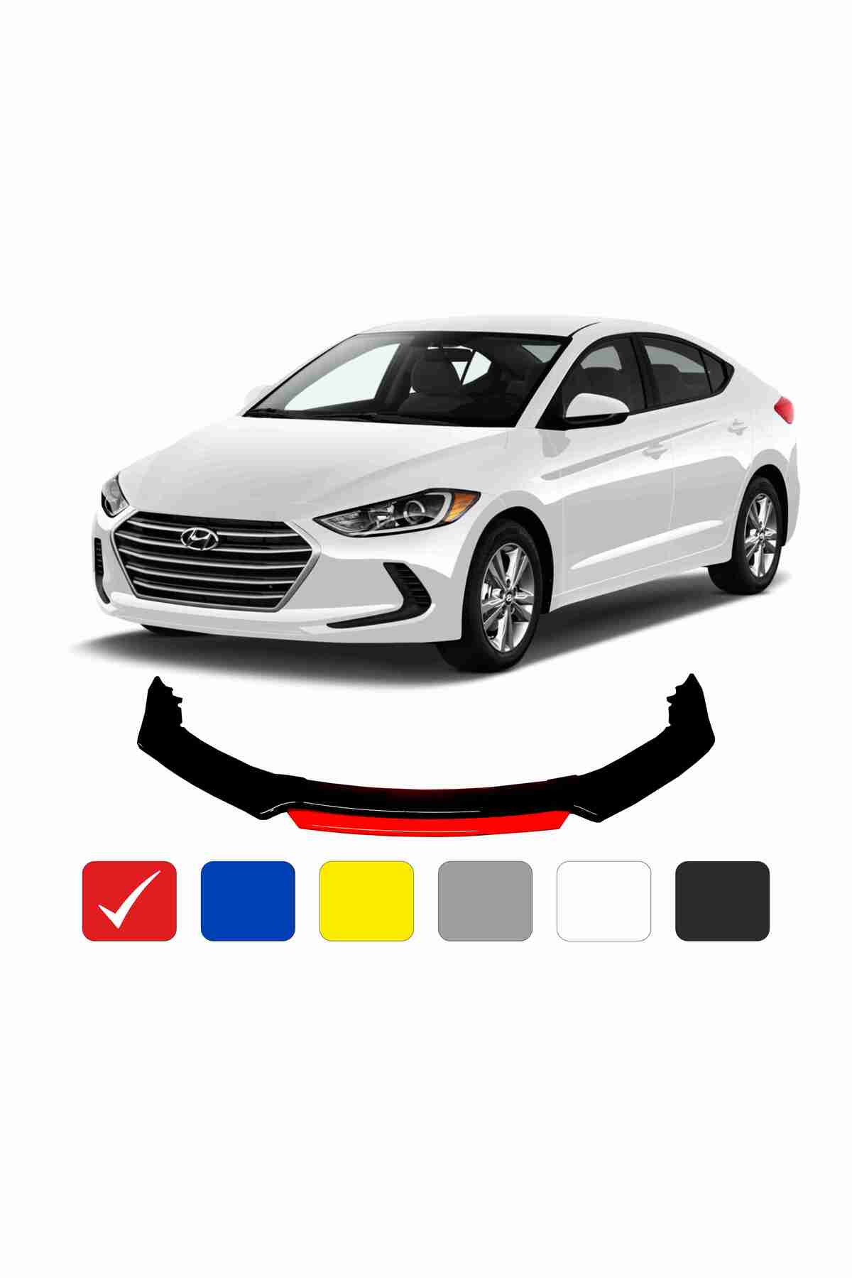 Elantra 4 Paça Lip Kırmızı