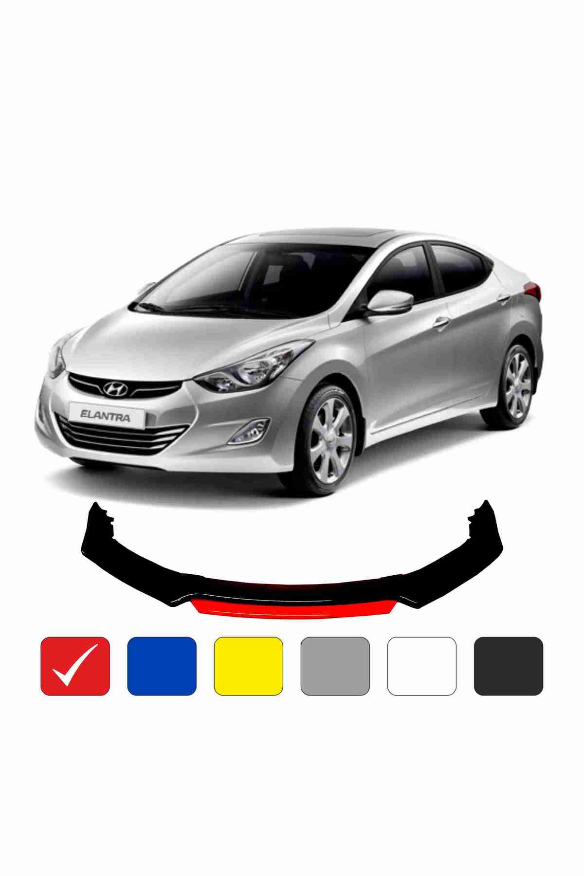 Sm Motors Elantra Lip 4 Parça Kırmızı TYC00490455239