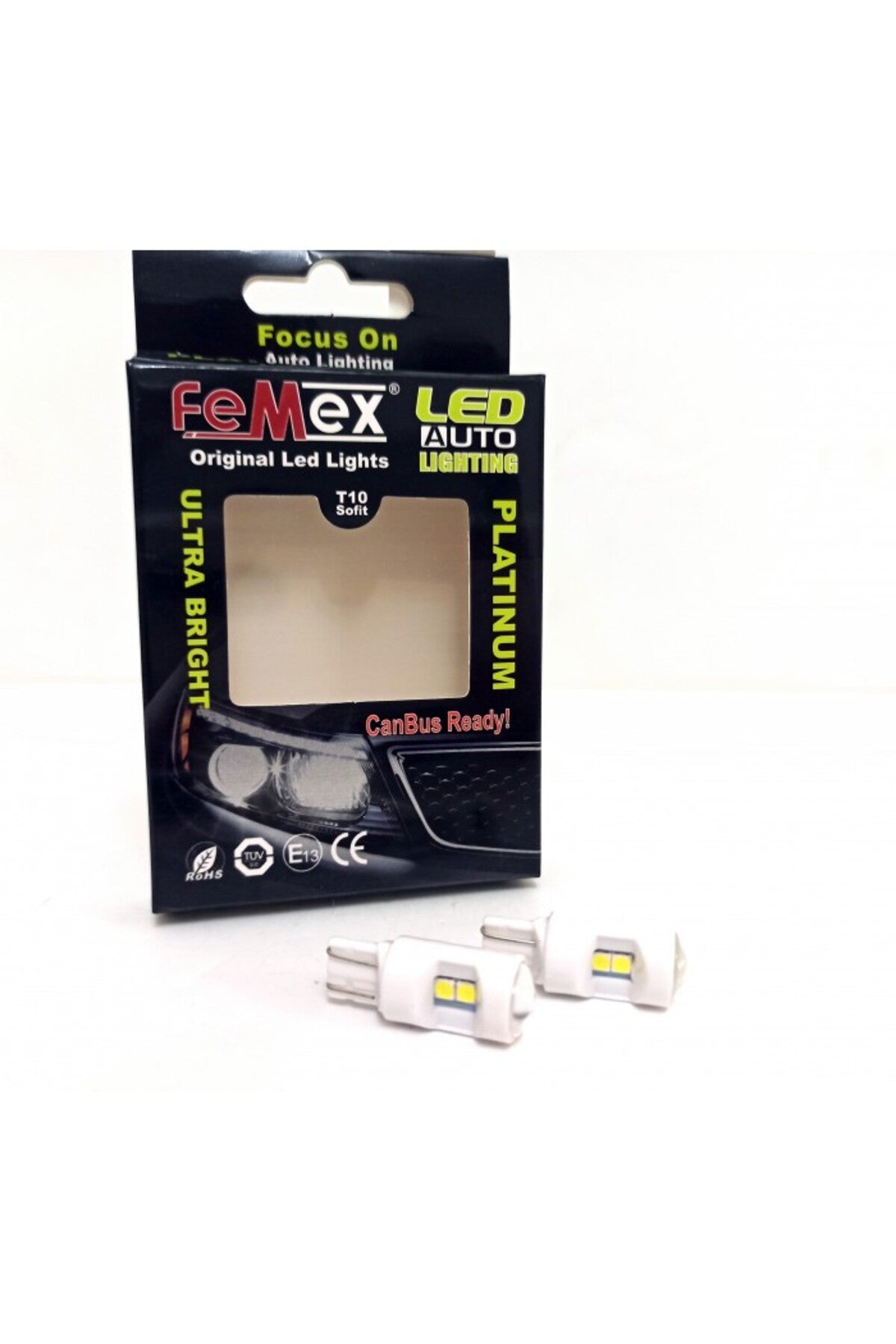 FEMEX Ampul Platinum T10 6smd 3030 Chipset Mercekli Seramik Led