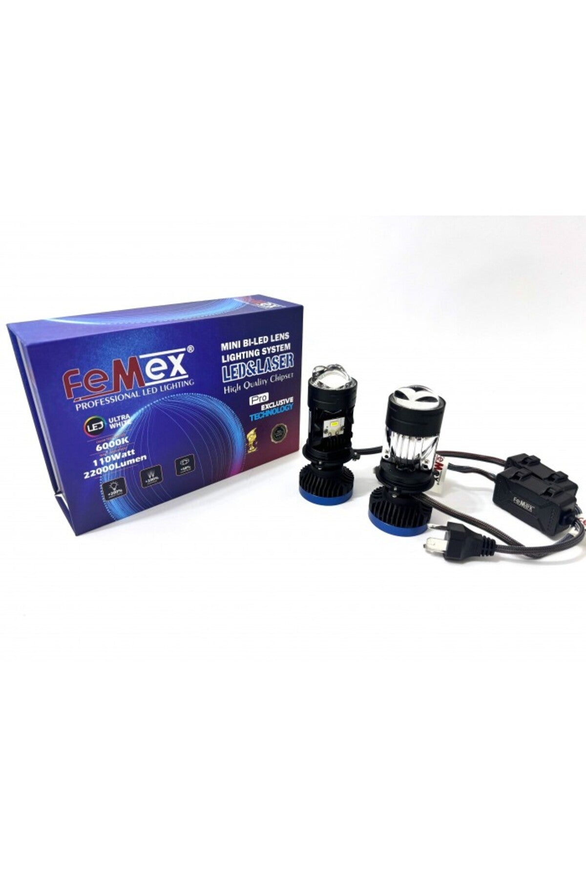 FEMEX Gt Nano Executive H4 Lazerli Mini Bi-Led Xenon Kendinden Mercekli