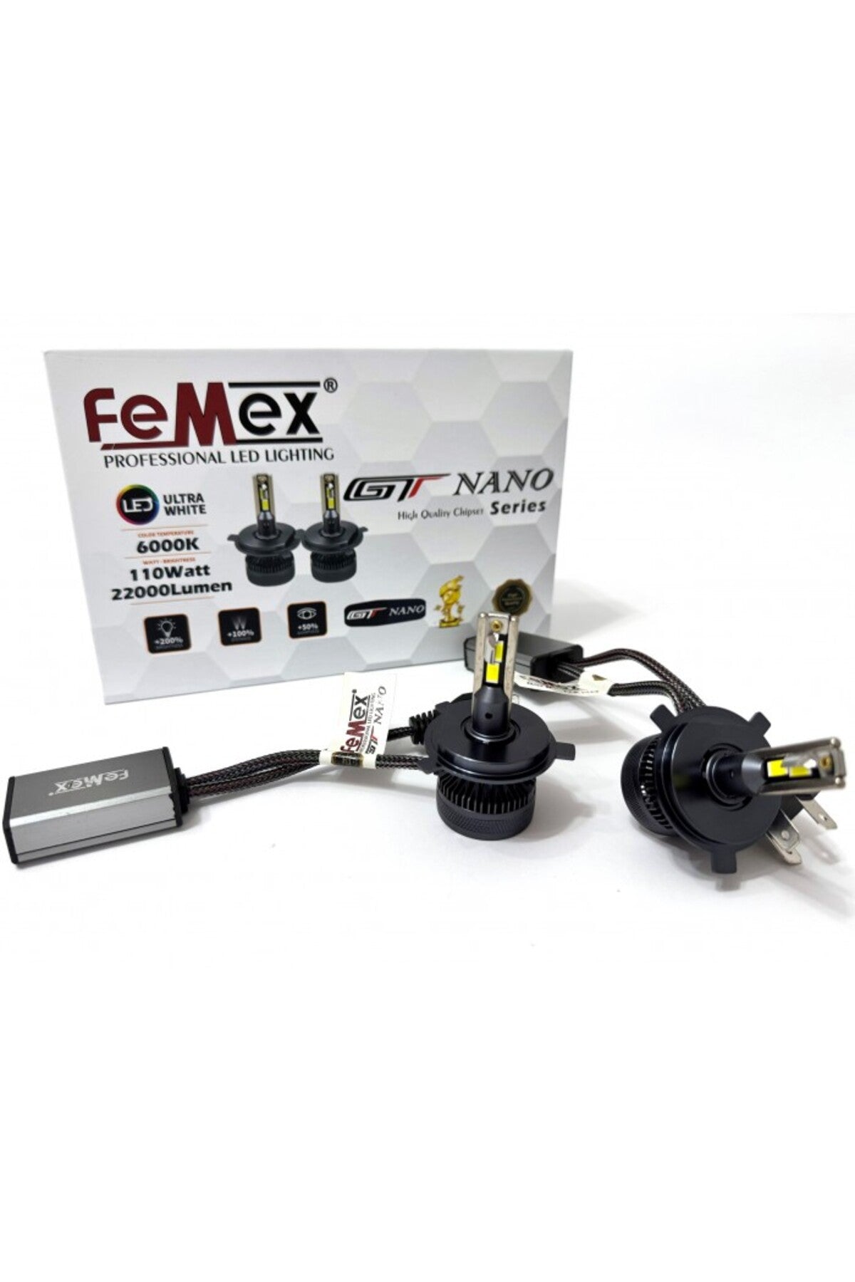 FEMEX Gt Nano Pro Csp Lextar H4 Led Xenon Led Headlight