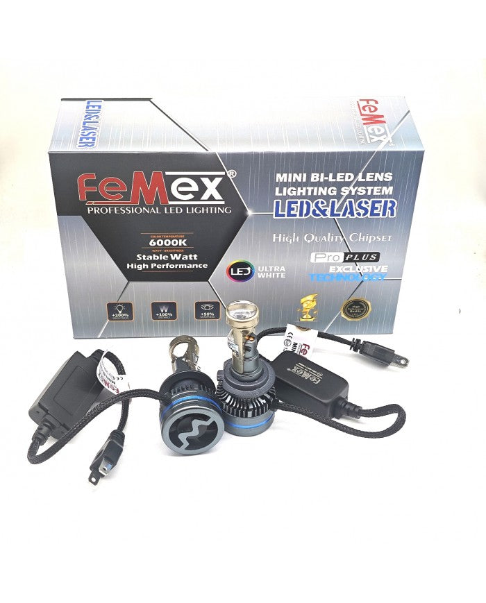 FEMEX Mini Bi-Led Femex H7 Pro Plus ExclusCsp Lextar Chips 55w
