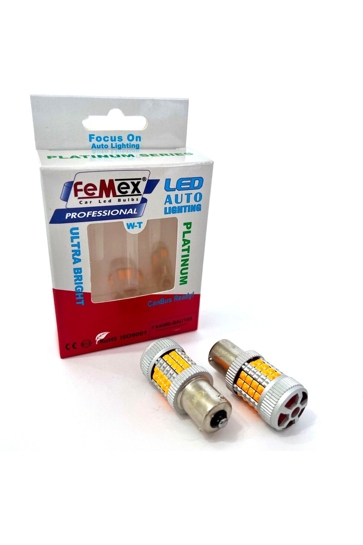 FEMEX Oto Led Sinyal Ampulü Py21w Decoderli Sinyal Fanlı LED Ampul GÜÇLÜ IŞIK GÜCÜ
