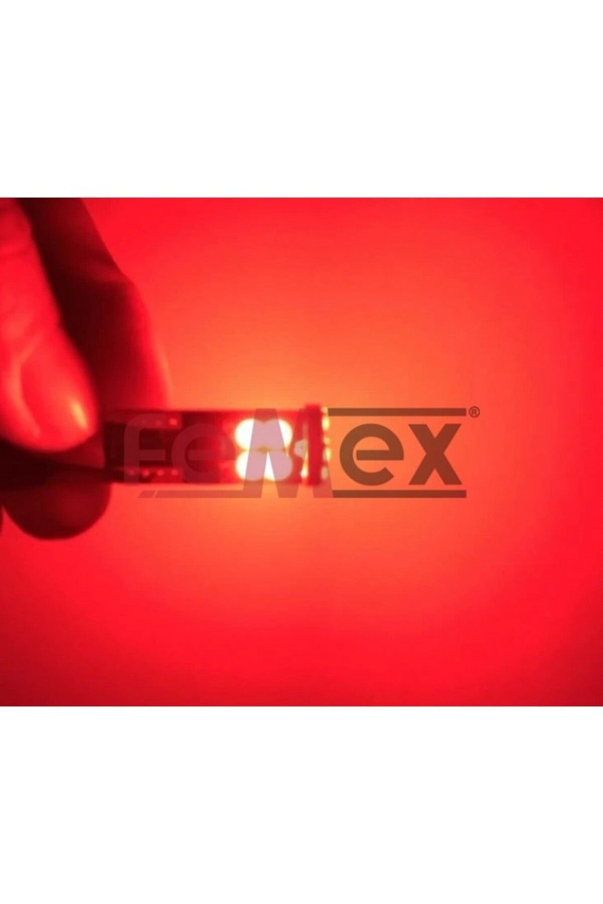 FEMEX Platinum KIRMIZI T10 12 Smd 3030 Chip Led Ampul Aktif Canbus