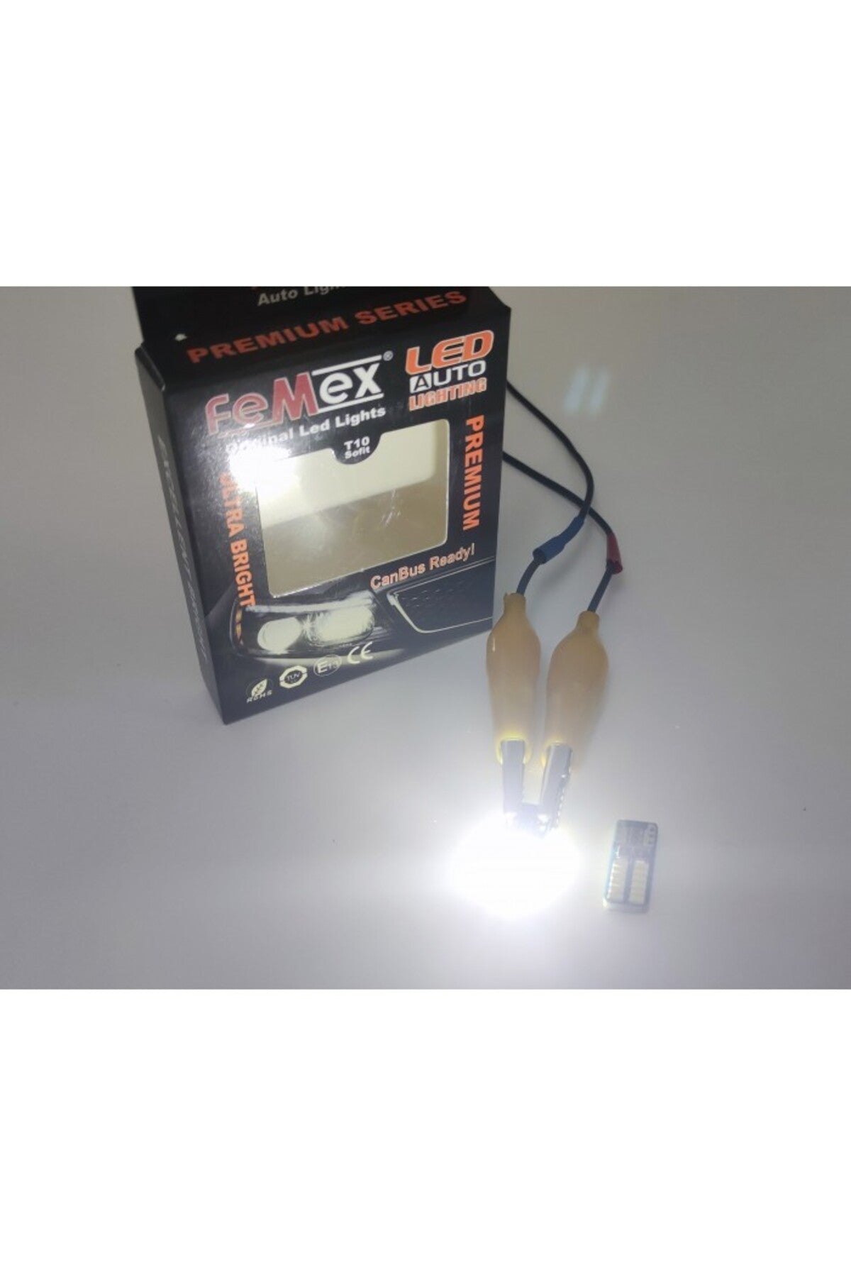 FEMEX Premium Beyaz Ampul T10 24 Smd 4014 Chip Mini Yassı Led Aktif Canbus
