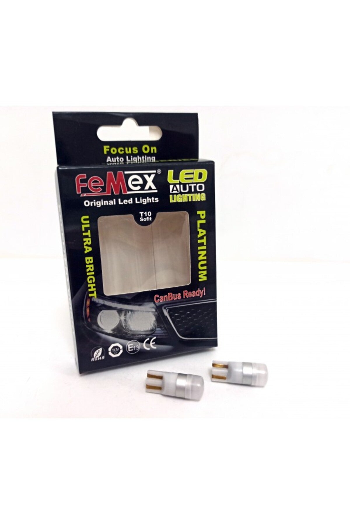 FEMEX T10 Ampul 1smd 3030 Chipset Mini BEYAZ Led Aktif Canbus