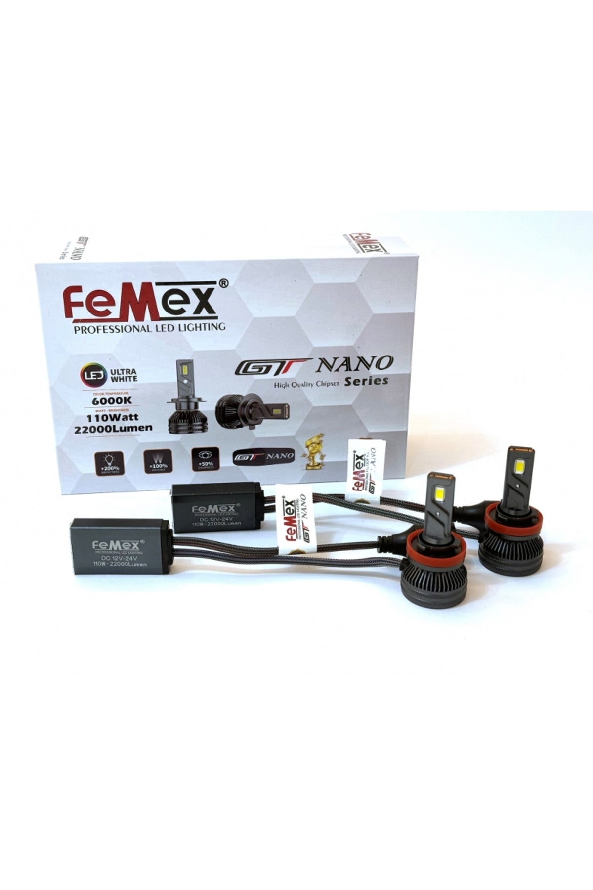 FEMEX H8/11 Led Xenon Led Femex Gt Nano Pro Csp Lextar Headlight
