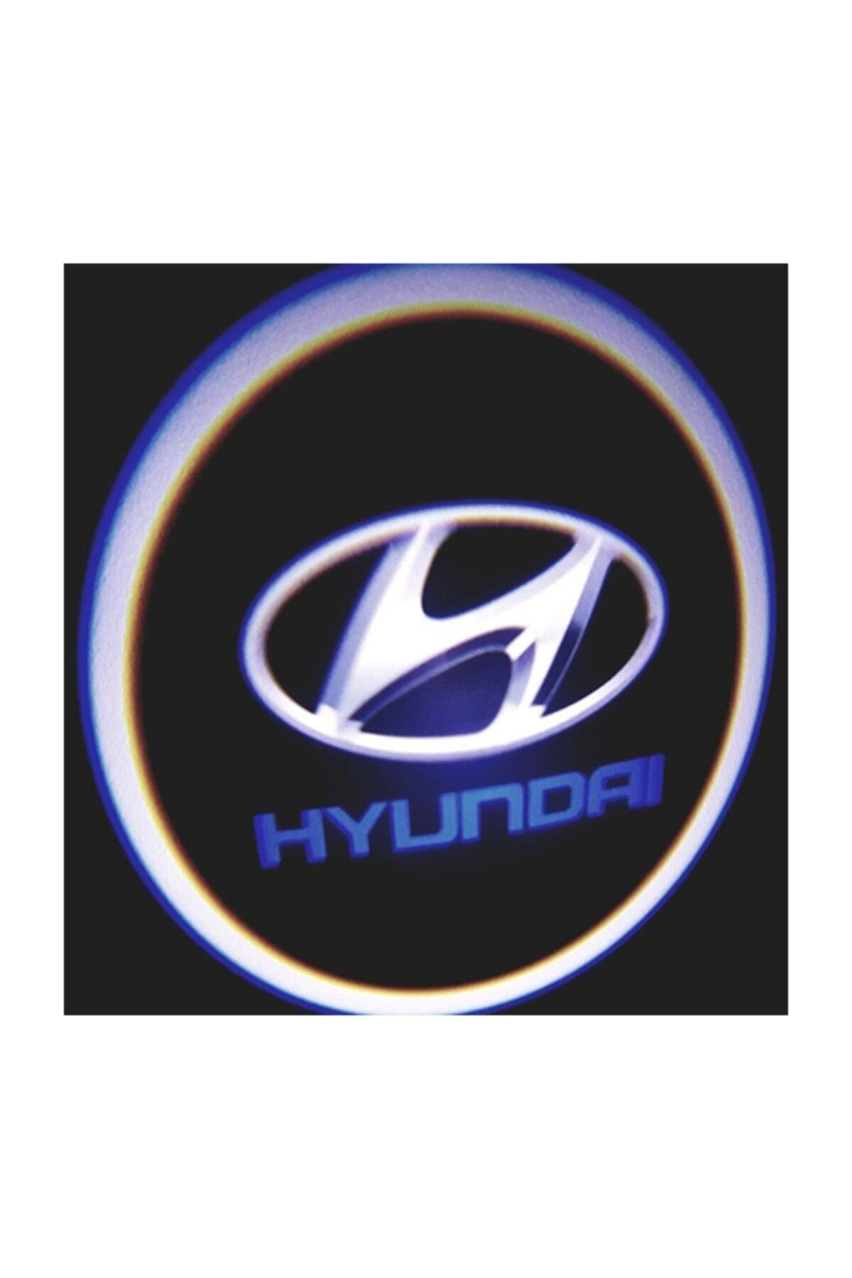 Hyundai Araçlar Için Pilli Yapıştırmalı Kapı Altı Led Logo
