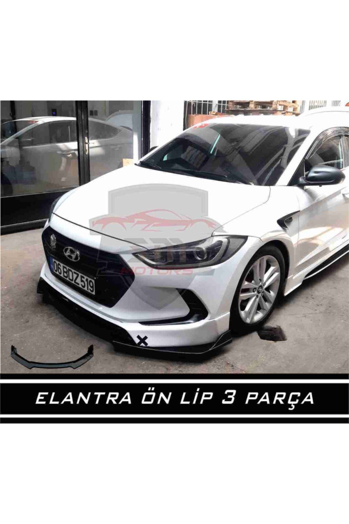 Hyundai Elantra Ön Tampon Eki Bodykit Karlık 3 Parça Lip