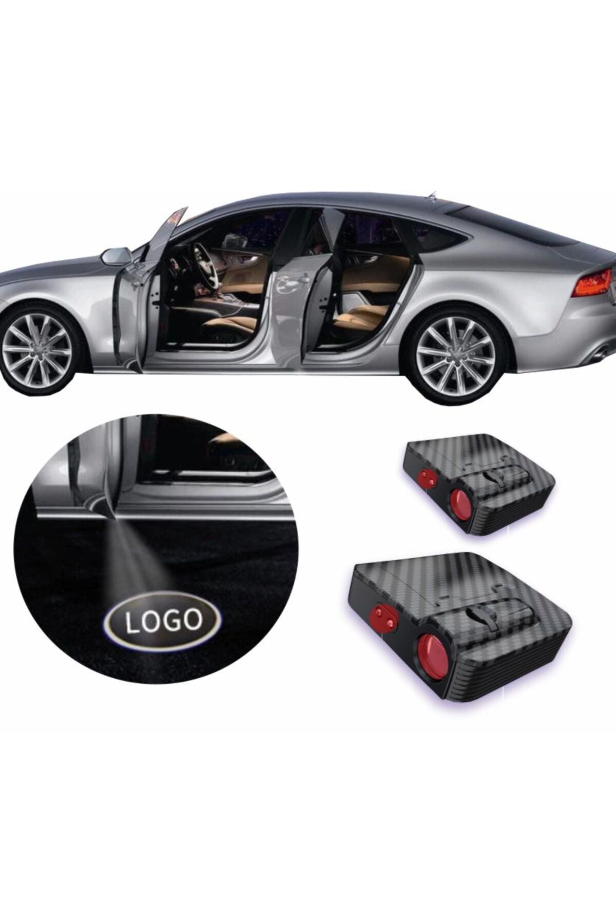 Jaguar Kapı Altı Led Logo Projektör (2 Adet)