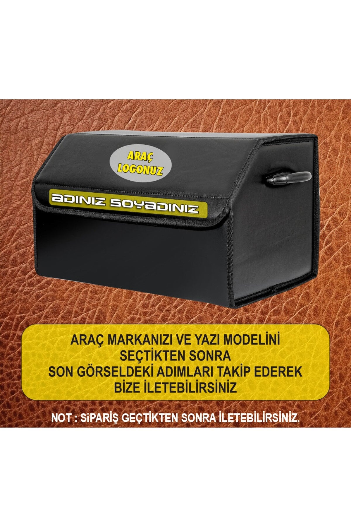 Kişiye Özel Deri Bağaj Çantası Oto Bağaj Çantası Deri