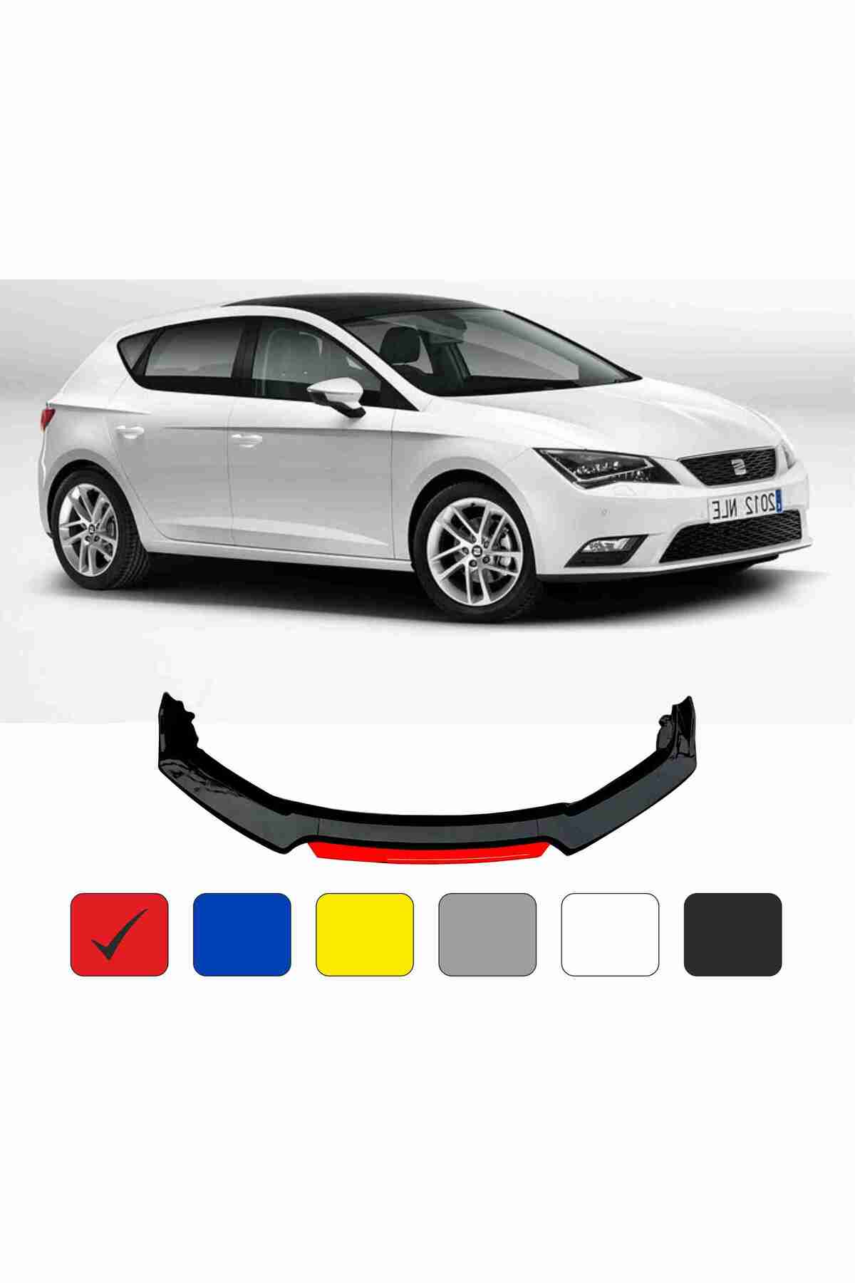 Leon Mk3 Lip 4 Parça Kırmızı