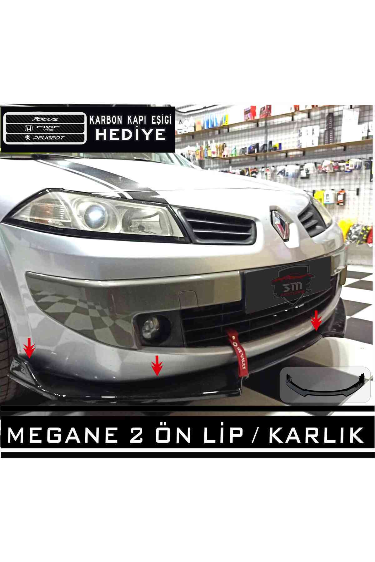 Megane 2 Ön Tampon Eki / 4 Parça Lip Karlık gri