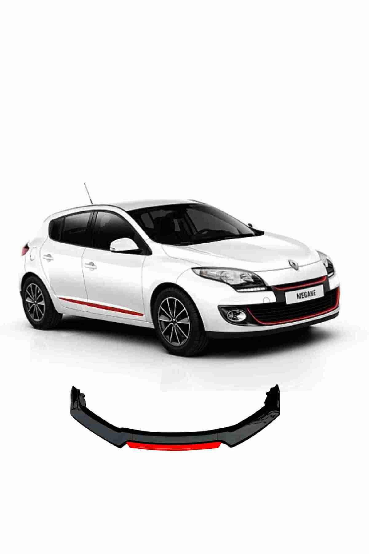 Sm Motors Megane 3 Lip 4 Parça Kırmızı / Tampon Eki TYC00212404436