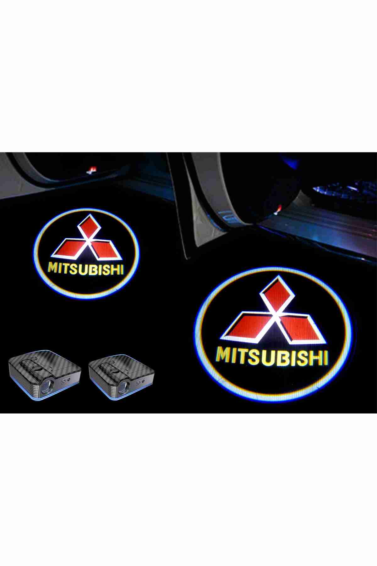 Mıtsubıshı Araçlar Için Pilli Yapıştırmalı Kapı Altı Led Logo
