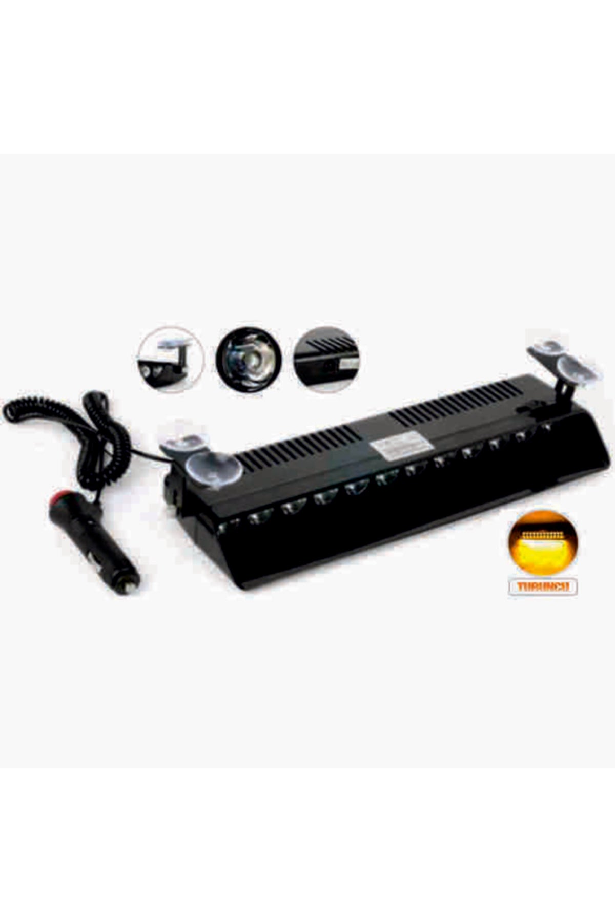 Off Road Araçları Için Led Modül Vantuzlu S12 Power Led Turuncu