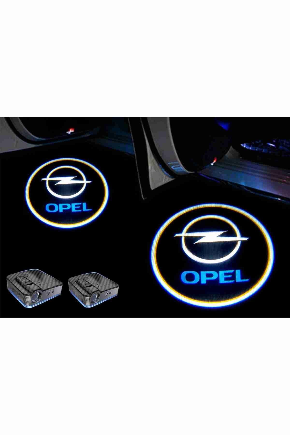 Opel Araçlar Için Pilli Yapıştırmalı Kapı Altı Led Logo