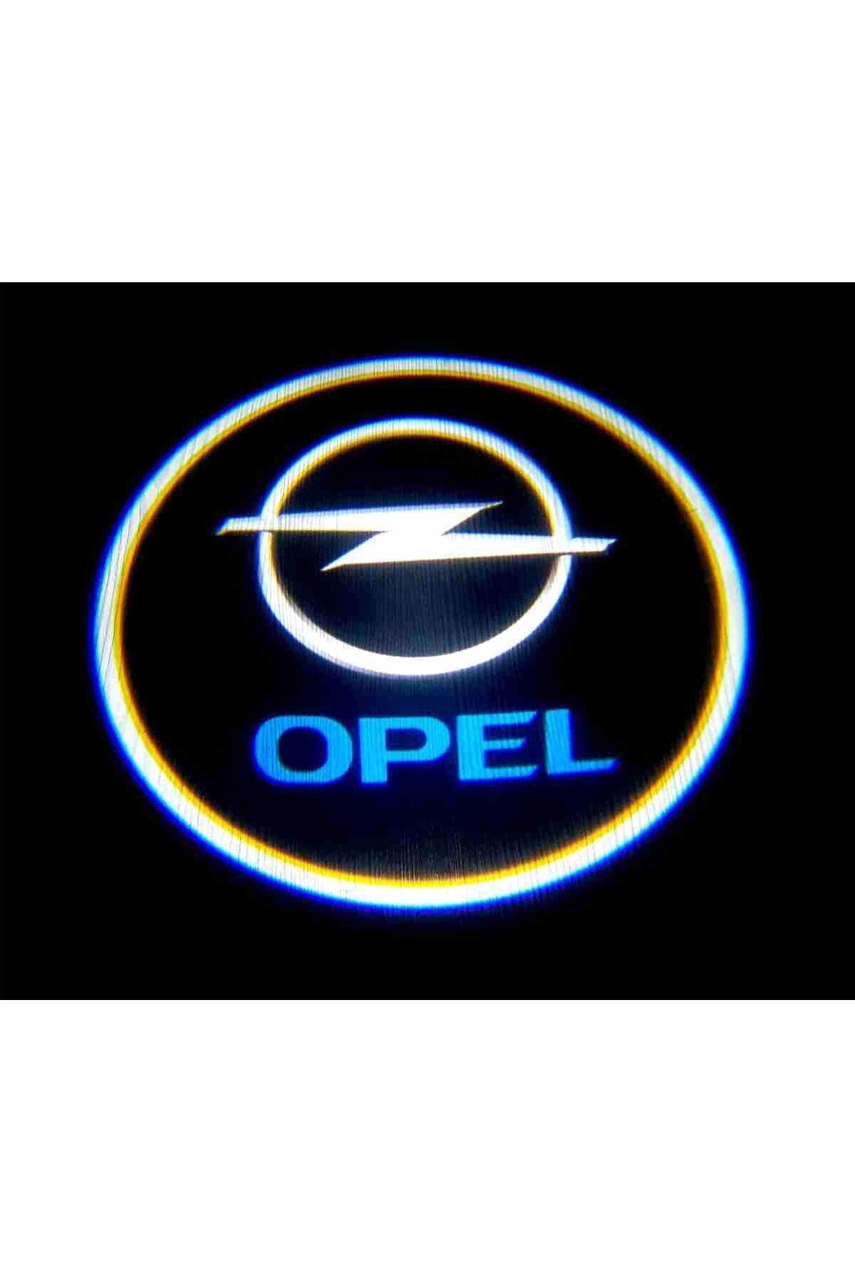 Opel Araçlar Için Pilli Yapıştırmalı Kapı Altı Led Logo