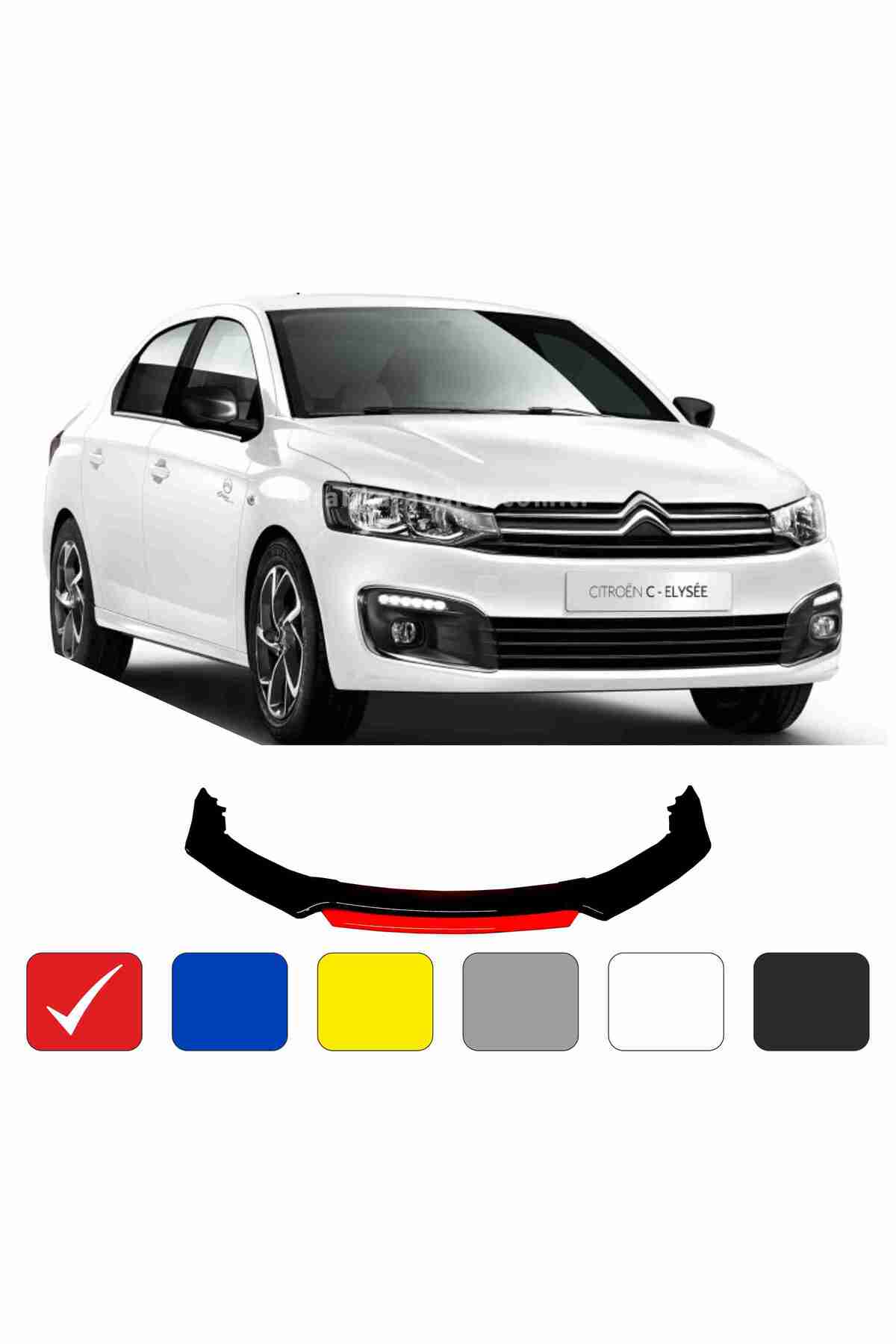 Peugeot 301 / C Eleysee Lip 4 Parça Kırmızı