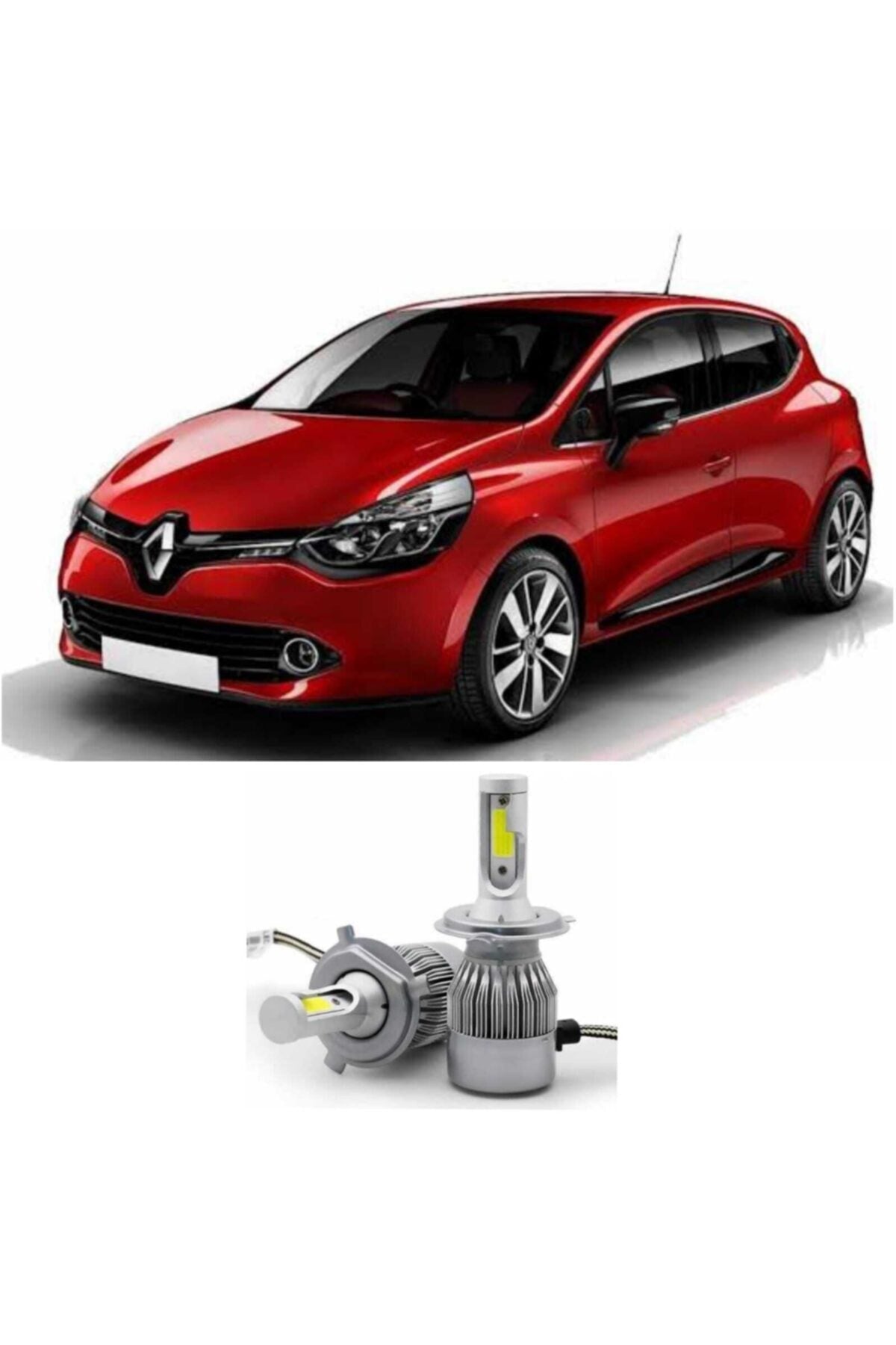 Renault Clio 4 Simsek Etkili Sis Far Xenon Cob Led Beyaz H16 Süpernova